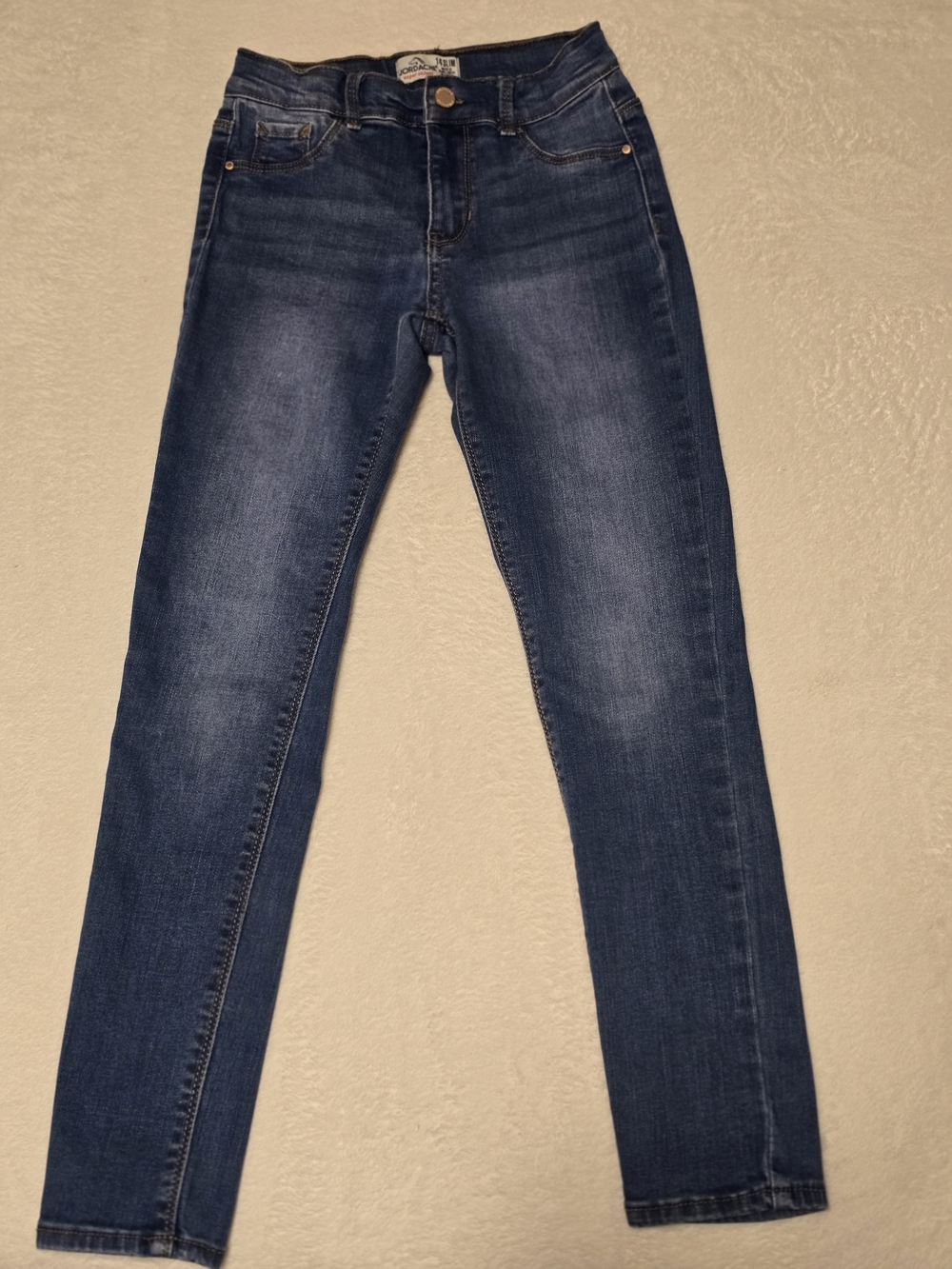 Jordache Girl's Skinny Jeans in Dark Blue Wash